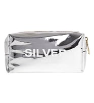 Vuki Aynalı Şeffaf Fermuarlı Kalem Kutu Silver VK-0117-01