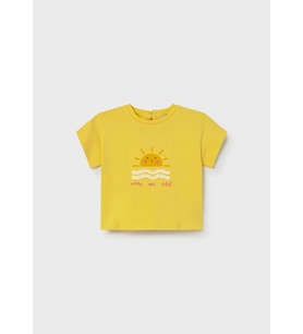 Mayoral Kız Bebek Baskılı Tshirt Sarı