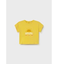 Mayoral Kız Bebek Baskılı Tshirt Sarı