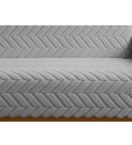 1 Adet Royam Peluş Pamuklu Sünger Tabanlı Kaymaz Koltuk Çekyat Örtüsü 160 x 210 (Gri)