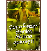 Benim Aklıma Gelmişti Retro Ahşap Poster