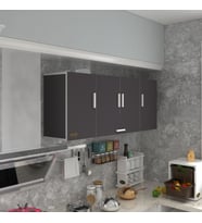 Kenzlife hazır mutfak acus22 gri 060*150*22 mutfak banyo dolabı kapaklı raflı