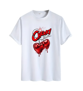 Kiraz  Görselli  Unisex (Cherry Tshirt) Tişört