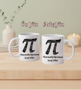 Kişiye Özel Matematik Öğretmeni İsimli Kupa Bardak