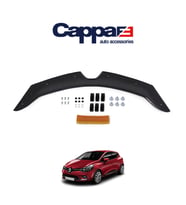 CAPPAFE Renault Clio 4 Ön Kaput Koruyucu Rüzgarlık 4mm Parlak Siyah 2012-2020