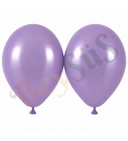 Lavanta Renk Lateks Retro Balon (50 cm) - 2 Adet