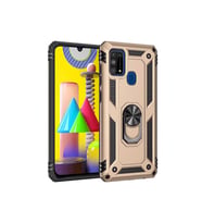 Samsung Galaxy M31 Uyumlu Kılıf Zore Vega Kapak (Gold)