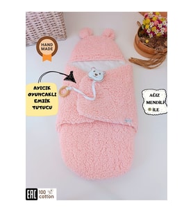 Peluş Bebek Dış Kundağı Oyuncaklı Uyku Tulumu Hastane Çıkışı Hediyelik Sarm