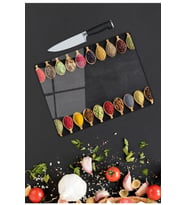 Baharatlar  Cam Kesme  ve Sunum Tahtası  25 Cm X 35 Cm