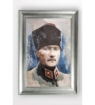 Gümüş Çerçeveli Atatürk Tablo a445
