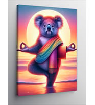 Kanvas Tablo Yoga Yapan Panda