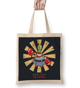 Mr Krabs Retro Japanese Spongebob Bez Çanta Uzun Saplı
