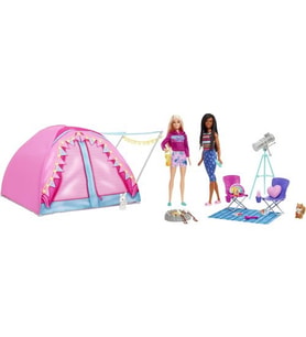 Barbie Malibu ve Brooklyn Kampta Seti HGC18 Lisanslı Ürün