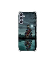 PrintiFy Samsung Galaxy A54 ile Uyumlu Simya Serisi Gölge Ve Cam Tasarımlı Uv Baskılı Köşe Korumalı Antişok Kılıf