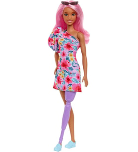 Barbie Fashionastas Büyüleyici Parti Bebekleri, Tek Omuz Elbiseli (Çok Renkli)
