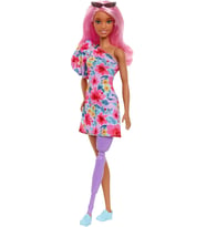 Barbie Fashionastas Büyüleyici Parti Bebekleri, Tek Omuz Elbiseli (Çok Renkli)