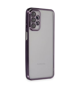 Samsung Galaxy A23 4g Kılıf Razer Lensli Silikon - Mor