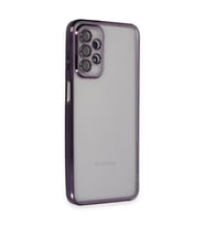 Samsung Galaxy A23 4g Kılıf Razer Lensli Silikon - Mor
