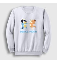 Presmono Unisex Beyaz Bluey Dance Mode Bandit Chili Sweatshirt 446398tt (Beyaz)
