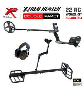 Xtrem Hunter Dedektör - 22cm FMF DOUBLE PAKET WSAII XL Kulaklıklı