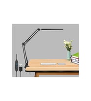 Kademeli LED Masa Lambası USB Kablolu Kıskaçlı Okuma Işığı SY040 (Krem)