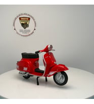 1976 Vespa 200 Rally - 1:18 Ölçek (12cm) Kutulu Standlı Diecast Model (Kırmızı)