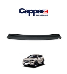 CAPPAFE Hyundai Tucson 2018-2020 Yılları Arası Arka Tampon Eşiği Mat Siyah (ABS)