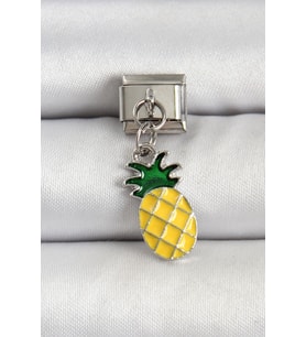 316L Çelik Gümüş Renk Ananas Model Nomination Charm TJ-BC1496