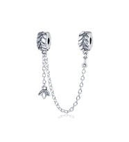 Fubena 925 Ayar Gümüş Arı Sallantılı Koruma Zincirli Charm