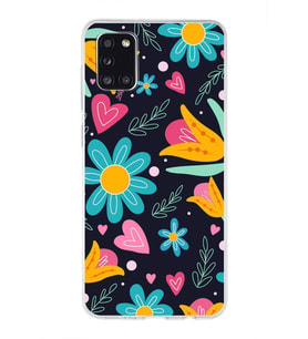 PrintiFy Samsung Galaxy A31 ile Uyumlu 1mm Slim Fit Retro Colors 1 Baskılı Şeffaf  Kılıf