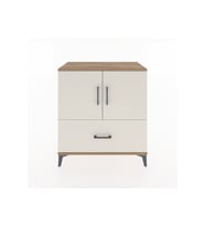 Hyperion Şifonyer 3 Raflı Tek Çekmeceli 2 Kapaklı 88x44x96 Çam-Aytaşı