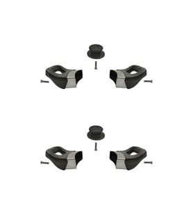 Siyah Tencere Tava Yan Kulpları ve Cam Kapak Kulp Seti (2 Set)