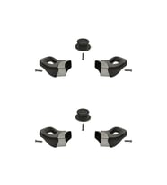 Siyah Tencere Tava Yan Kulpları ve Cam Kapak Kulp Seti (2 Set)