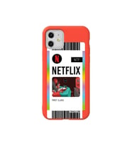 Trihed Iphone 11 Turuncu Renkli Silikon Telefon Kilifi - Netflix Bileti