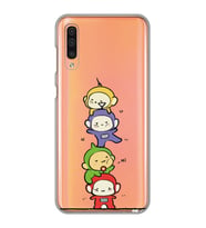 Samsung Galaxy A70 Uyumlu Teletubbies Tasarımlı Şeffaf Telefon Kılıfı