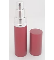 PARFÜM ŞİŞESİ 20 ML (5 ADET) ALÜMİNYUM KIRMIZI BOŞ ŞİŞE (Şeffaf)