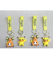 Pikachu Raichu Silikon Anahtarlık