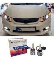 Honda Civic FB7 Led Xenon Sis Far Ampulü H11 Duo Yeni Seri Beyaz 2012-2016