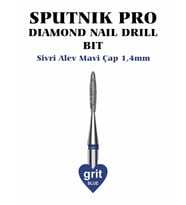 Elmas Sivri Alev Freze Mavi Çap 1,4mm