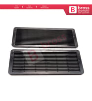 Mercedes W202 W203 W208 W209 W210 W211 W215 W219 W220 için 2 EA Sunroof Tavan Panjur Izgarası Siyah