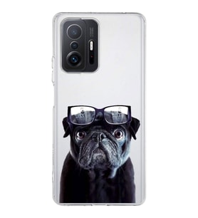 PrintiFy Xiaomi Mi 11T ile Uyumlu 1mm Slim Fit Köpek 3 050f Baskılı Şeffaf  Kılıf