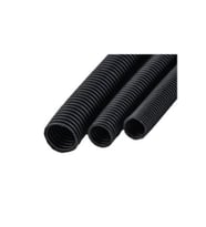 MUTLUSAN 32mm PLASTİK SPİRAL BORU - 50 METRE (Siyah)
