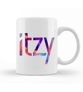 itzy Font Collage 01 Kupa Bardak Porselen