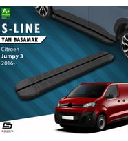 S-Dizayn Citroen Jumpy 3 Kısa Şase S-Line Siyah Yan Basamak 213 Cm 2016 Üzeri A+ Kalite