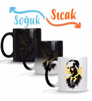 Mustafa Kemal Atatürk 01 Sihirli Kupa Bardak Porselen
