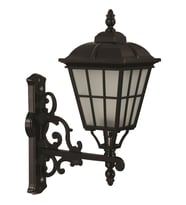 AVONNI BAP-68046-BSY-M1-OP Siyah Boyalı Dış Mekan Aydınlatma E27 Aluminyum Cam 40x23cm