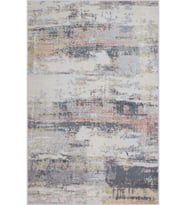 Eliana Home Baskılı, Yıkanabilir Kaymaz Taban Salon Halısı LNA1445 100x150 cm (Gri)