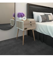 Kenzlife komodin çıntay crd 57*39*39 çekmeceli kilitli ahşap ayaklı komidin (Karışık)