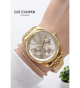 Lee Cooper Çelik Kordonlu İç Fonksiyonları Aktif 2 Yıl Garantili Kadın Kol Saati BFF.08328.130