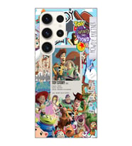 Samsung Galaxy S23 ULTRA Uyumlu Toy Story Tasarımlı Şeffaf Telefon Kılıfı